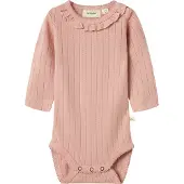 Lil´ Atelier Bodysuit Misty Rose Misty Rose 74 cm Vaaleanpunainen 74 cm Tytöt