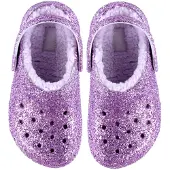 Crocs Clsc Lined Chunky Glitter Cgk - Purple - 32/33