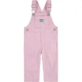 Levi's Haalarit - Rautatie Stripe - Bright White/Vaaleanpunainen - - 24 kuukautta - Haalarit