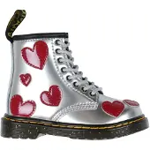 Dr. Martens Saappaat - 1460 T - Silver Metallic+Kirkkaanpunainen - - 23 - Saappaat