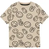Minymo T-Shirt Ss Aop - Cream - 128