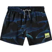 Molo Niko Board Shorts Midnight Sharks 98/104 cm Laivastonsininen 98/104 cm Pojat, Tytöt