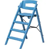 Kaos Klapp Syöttötuoli Recycled + Turvakaari & Tarjotin, Swedish Blue/Swedish Blue