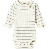 Lil´ Atelier Bodysuit Coconut Milk Coconut Milk 74 cm Valkoinen 74 cm Pojat