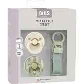 BIBS Colour Tutti & Loop Tuttinauha Lahjapakkaus Lateksi Koko 1, Sage
