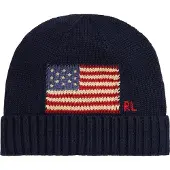 Ralph Lauren Combed Cotton Flag Hat - Navy - L/XL