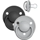 BIBS De Lux onesize pyöreä 2kpl silikoni tutti