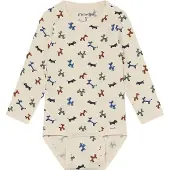 Minymo Body Ls Aop - Cream - 92