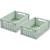 Liewood Taiteltavat laatikot - 25x18x9,5 - Small - 2 kpl - Light - - OneSize - Taiteltavat laatikot