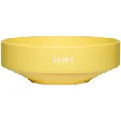 Design Letters Kulho - Large - Suosikki - Happy - Keltainen - - OneSize - Kulhot