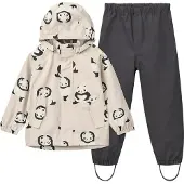 Liewood Pedia Rainwear Set - Grey - 140