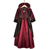 Den Goda Fen Naamiaisasut - Vampyyrimekko - Punainen/Musta - - 8-10 v (128-140) - Naamiaisasut