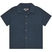 Huttelihut Shirt Ss Muslin - Blue - 116
