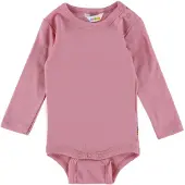 Joha Villasta Valmistettu Pitkähihainen Body Pink Pink-80 cm Vaaleanpunainen 80 cm Tytöt