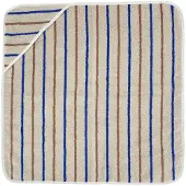 Oyoy Vauvan pyyhe - 100x100 cm - Raita - Karamelli/Optiikka Blue - - OneSize - Vauvan pyyhkeet