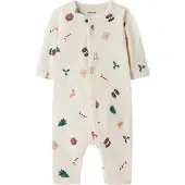 Name it Nbnvismas Ls Nightsuit - Cream - 56