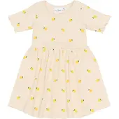The New Tnstsmilla S_S Rib Dress - Yellow - 98