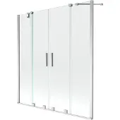 Mexen Kylpyseinä Velar Duo II, harmaa, 140x150 cm