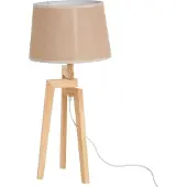 4Living Pöytävalaisin pellavaisella lampunvarjostimella, 66 cm