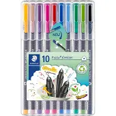 Staedtler Triplus Fineliner 10 kpl kuitukärkikynä