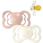 BIBS Pacifier Supreme Latex Size 1 2 kpl ? Ivory/Blush