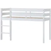Hoppekids ECO Comfort Puolikorkea Parvisänky 70x160, Valkoinen