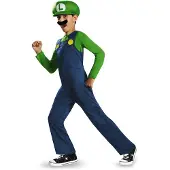 Super Mario Luigi Fancy Dress Intl - Multi/patterned - 104