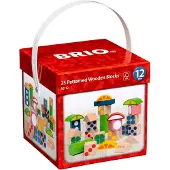 BRIO 30112 25 Mønstrede Træklodser - Multi/patterned - ONE SIZE