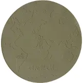 OYOY MINI Placemat The World - Green - Ø39CM