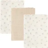 Pippi Organic Cloth Muslin (3-Pack) - Beige - 6565 CM