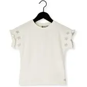Daily7 T-Shirt Embroidery Sleeve - White - 104