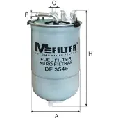 M-Filter Polttoainesuodatin DF 3545