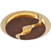 Paul Neuhaus Led Nevis, himmennettävä, Ruskea/ruoste, Olohuone/ruokailutila, Metalli, Moderni