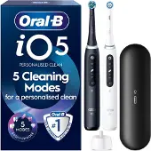 Oral-B iO5 Duo Edition -sähköhammasharja, mattamusta & Quite White