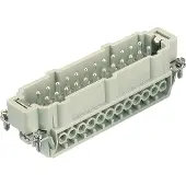 Harting HAN E liitin, insertti tyyppi 24Kahvan liitin ruuviliitin max 2,5mm2, 16A24 napainen