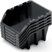 Prosperplast Bineer Long 20 laatikkoa, 5 kpl, musta