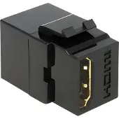 DeLOCK 86366 - Keystone-moduuli HDMI-A naaras - HDMI-A naaras, musta