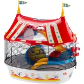 Ferplast Cage Circus Fun 49,5x34x42,5 cm - Röd - För hamster