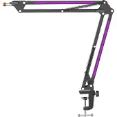 Fifine RGB Metallimikrofoni Teline - Musta