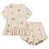 Liewood Ilford Pyjama 2-osainen, Peach Mini/Sea Shell, 110-116