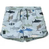 Liewood Aiden Printed Board Shorts - Blue - 122