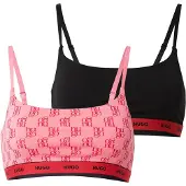 HUGO Twin Bralette Design - Black - XS