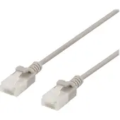 Deltaco – U/UTP Cat6a laitekaapeli, ohut, läpimitta 3,5mm, 0,3m, harmaa (UUTP-1000)