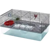 Ferplast FAVOLA hamsterihäkki - Tilava kaksikerroksinen koti, interaktiivinen muotoilu, skootterit ja lisävarusteet - Helppo pääsy ja puhdistus, pu...