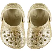 Crocs Classic Chunky Glitter Clog T - Beige - 24/25