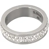 Wildcat 2 Lines Crystal Ring