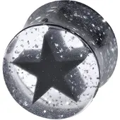 Wildcat Encased Glitter Star - 18,0 mm