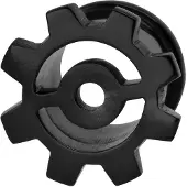 Wildcat Buffalo Horn Cut Out Cog Tunnel Plug - 28,0 mm