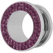 Wildcat Sealed Crystal Rim Tunnel - 14,0 mm, Amethyst