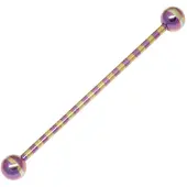 Wildcat Venetian Striped Pink &amp; Yellow - 1,6 mm, 45,0 mm, 6,0 mm